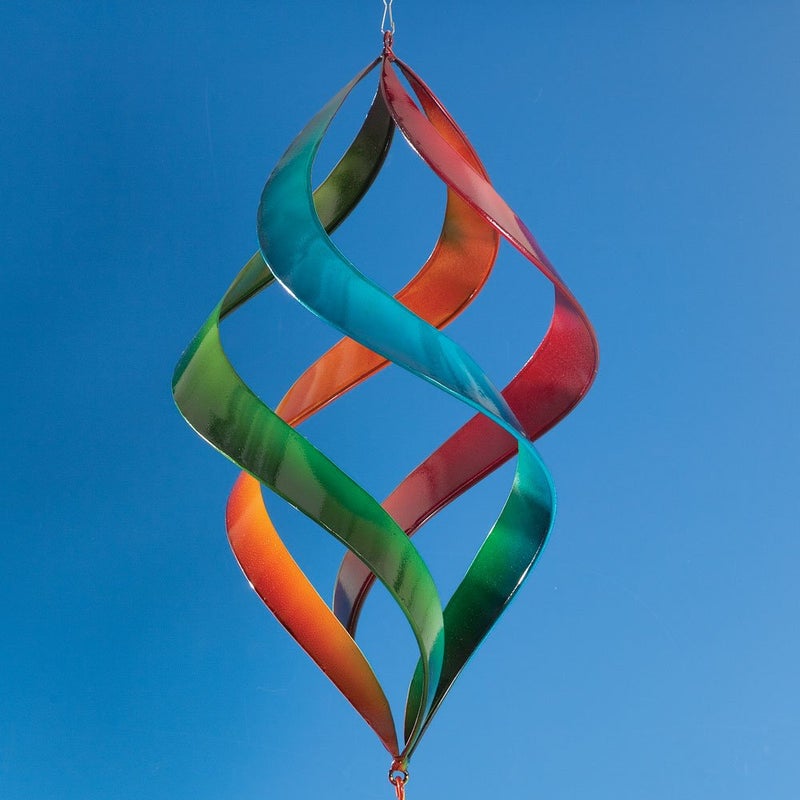 Bits and Pieces - Rainbow Enameled Wind Spinner - Garden Decoration - Image 4